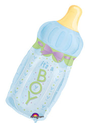 31" Jumbo It's a Boy Baby Bottle Helium Foil Balloon 1ct #14254