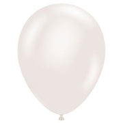 5" TUFTEX Sugar Pearl White Balloons 50ct Bag #15037