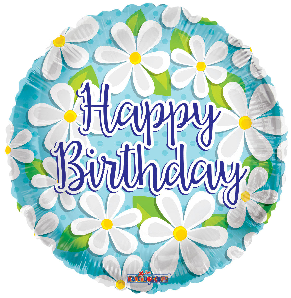 18" Happy Birthday Daiseys Helium Foil Balloon (5 Pack) #15054