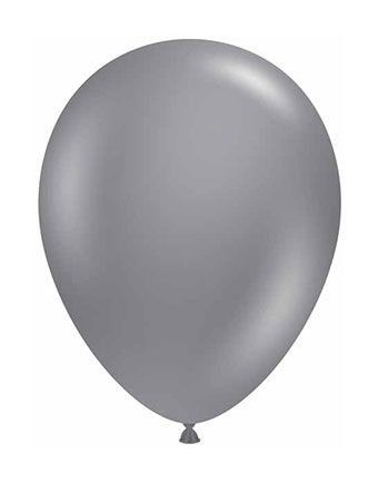 5" TUFTEX Gray Smoke Balloons 50ct Bag #15080