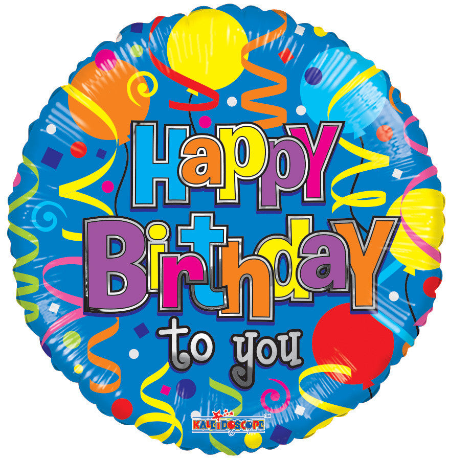 18" Happy Birthday To You Balloons Helium Foil Balloon (5 Pack) #15137