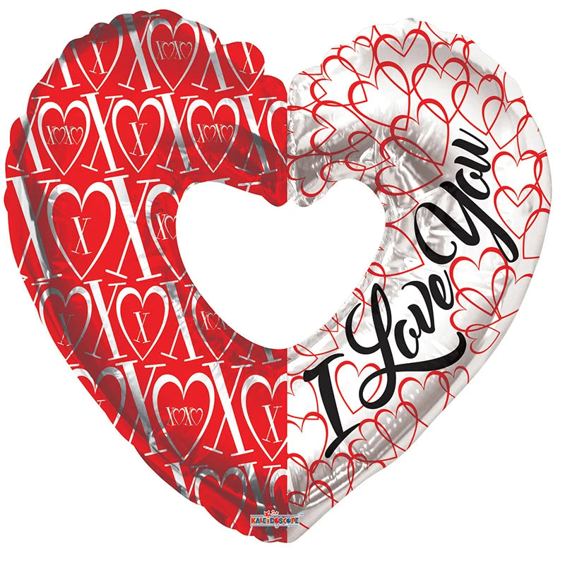 9" Mini ILY & XOXO Heart Shape Air Fill Only (5 Pack) #15198-09