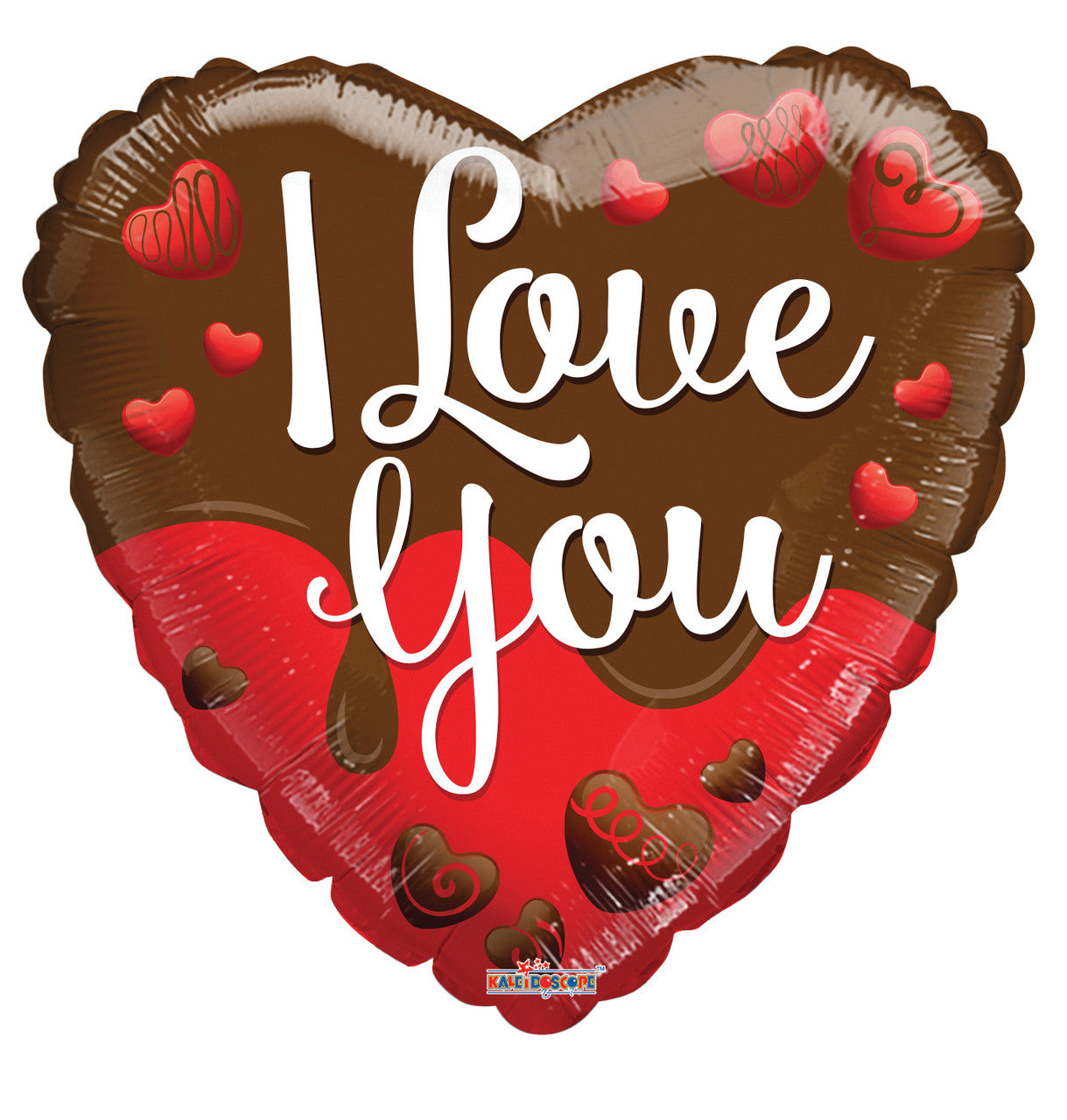 18" I Love You Heart Shape Chocolate Helium Foil Balloon (5 Pack) #15201-18