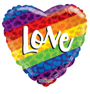 18" Love Pride Helium Gellibean Balloons (5 Pack) #15211