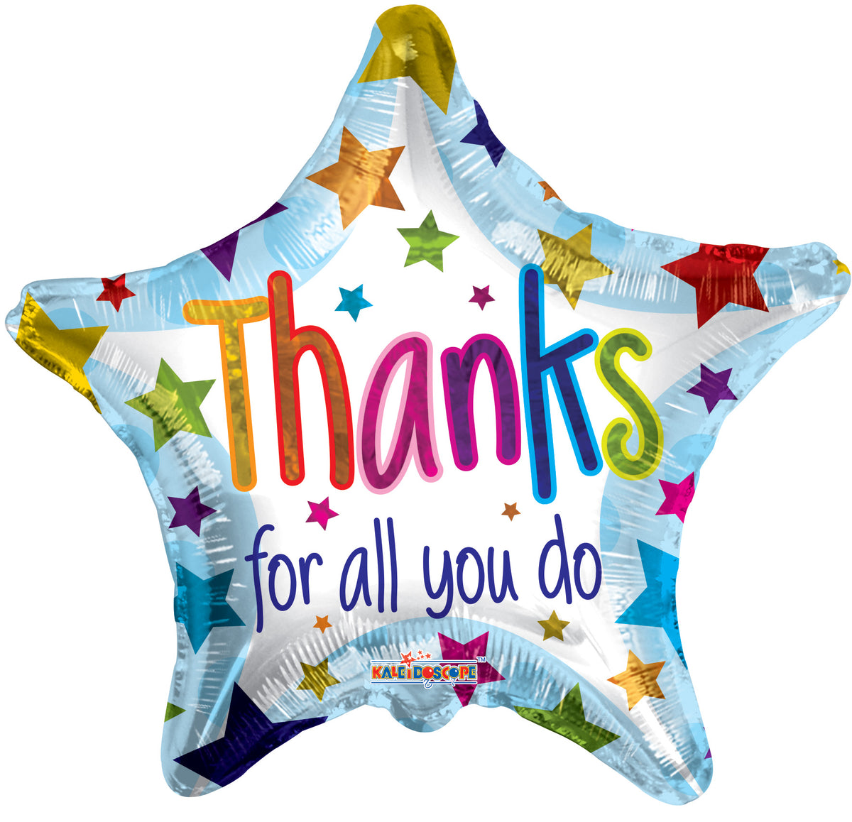 18" Thanks You for All You Do Star Shape Helium Foil Balloons (5 Pack) #15213