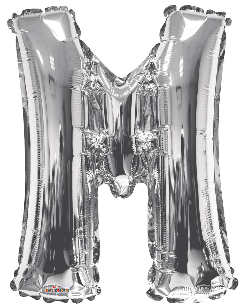 34" Silver Letter M Balloon #15242-34S