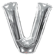 34" Silver Letter "V" Balloon #15251-34S