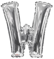 34" Silver Letter W Balloon #15252-34S