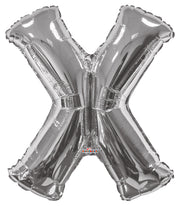 34" Silver Letter X Balloon #15253-34S