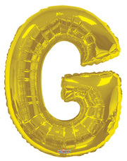 34" Gold Letter "G" Balloon #15266-34S