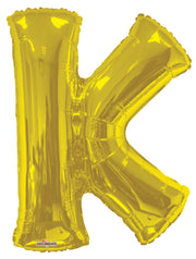 34" Gold Letter K Balloon #15270-34S