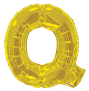 34" Gold Letter Q Balloon #15276-34S