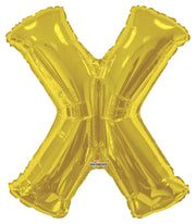 34" Gold Letter X Balloon #15283-34S