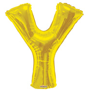 34" Gold Letter Y Balloon #15284-34S