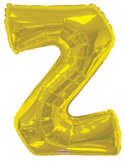 34" Gold Letter Z Balloon #15285-34S