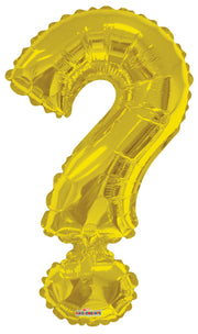 34" Large Gold Question Mark '?' Helium Foil Balloon #15286