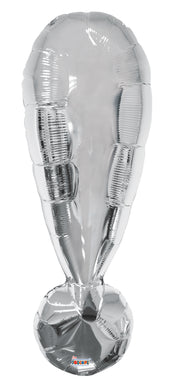 34" Large Silver Exclamation Point ! Balloon 1ct #15316-34S