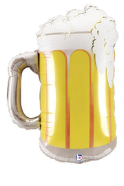 36" Jumbo Frosty Beer Mug Shape Foil Balloon 1ct. #15442