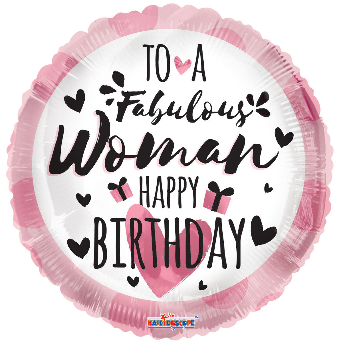 18" To a Fabulous Woman Happy Birthday Helium Foil Balloon (5 Pack) #15444
