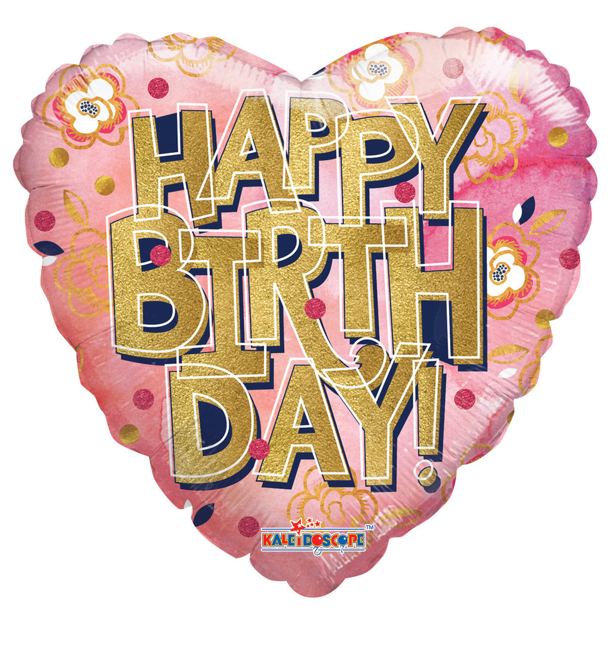 9" Mini  Birthday Pink Heart Shape Air Fill Only Foil Balloon (5 PACK) #15445-09
