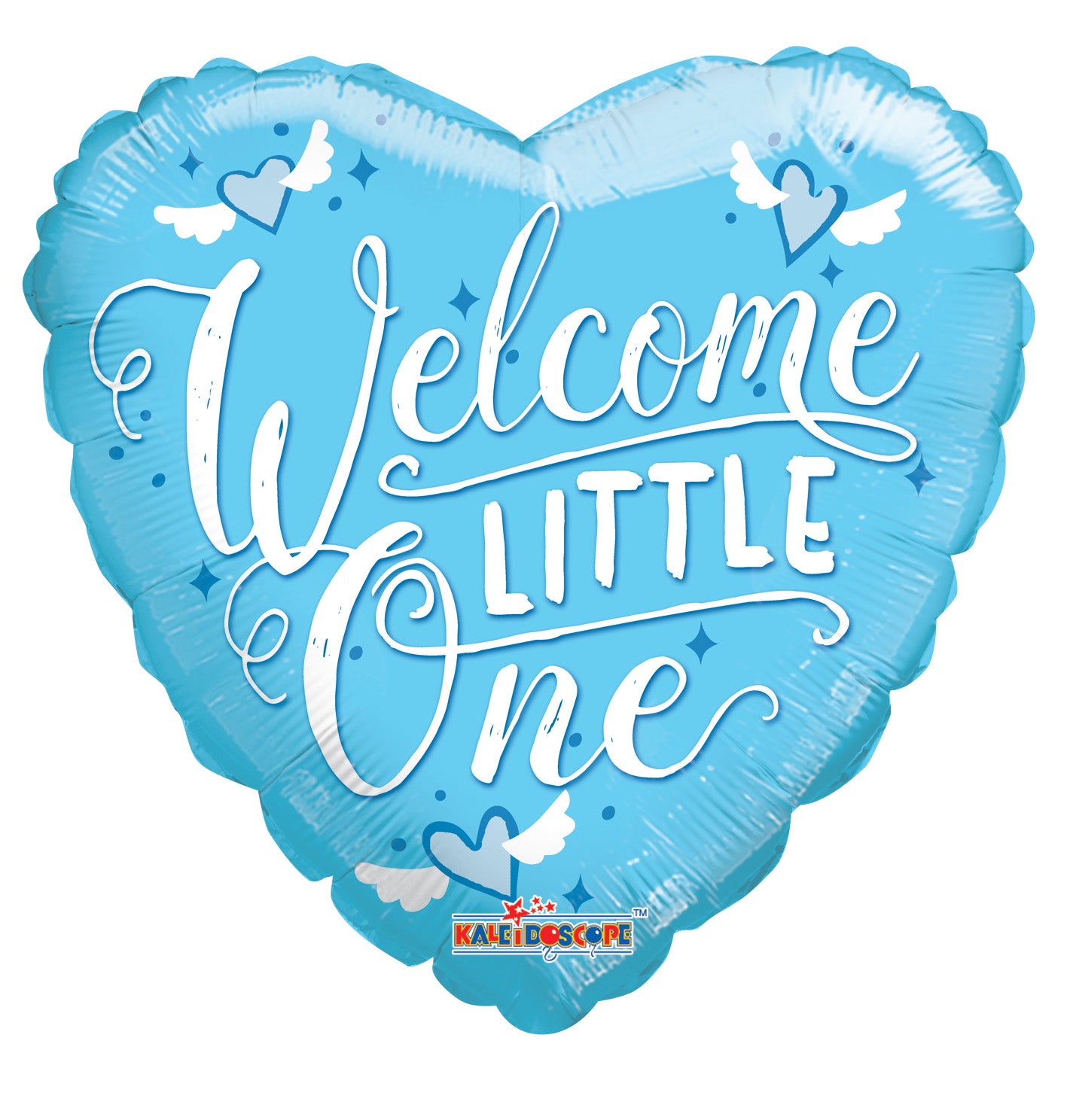 9" Mini Welcome Little One Blue Air Fill Only Gellibean Balloon (5 PACK) #15465-09 (D)