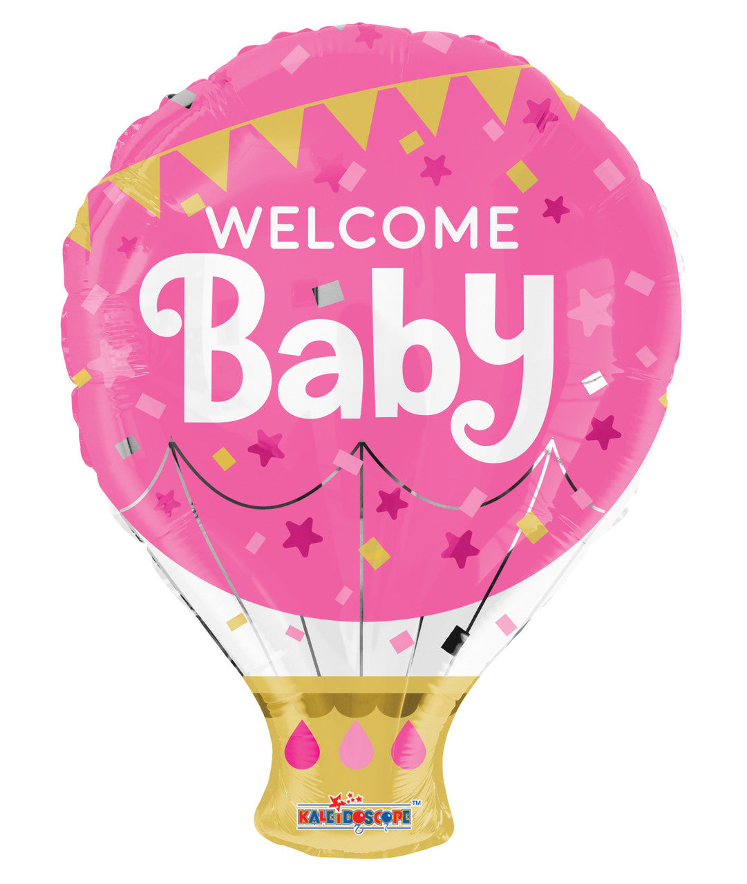 18" Welcome Baby Pink Shape Helium Foil Balloon (5 PACK) #15475