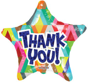 9" Mini Thank You Star Shape Gellibean AIR FILL ONLY Balloon (5 PACK) #15481-09
