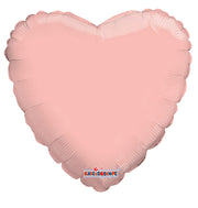 9" Mini Rose Gold Heart Foil Balloon Air Fill Only (5 PACK) #15721-09 (D)