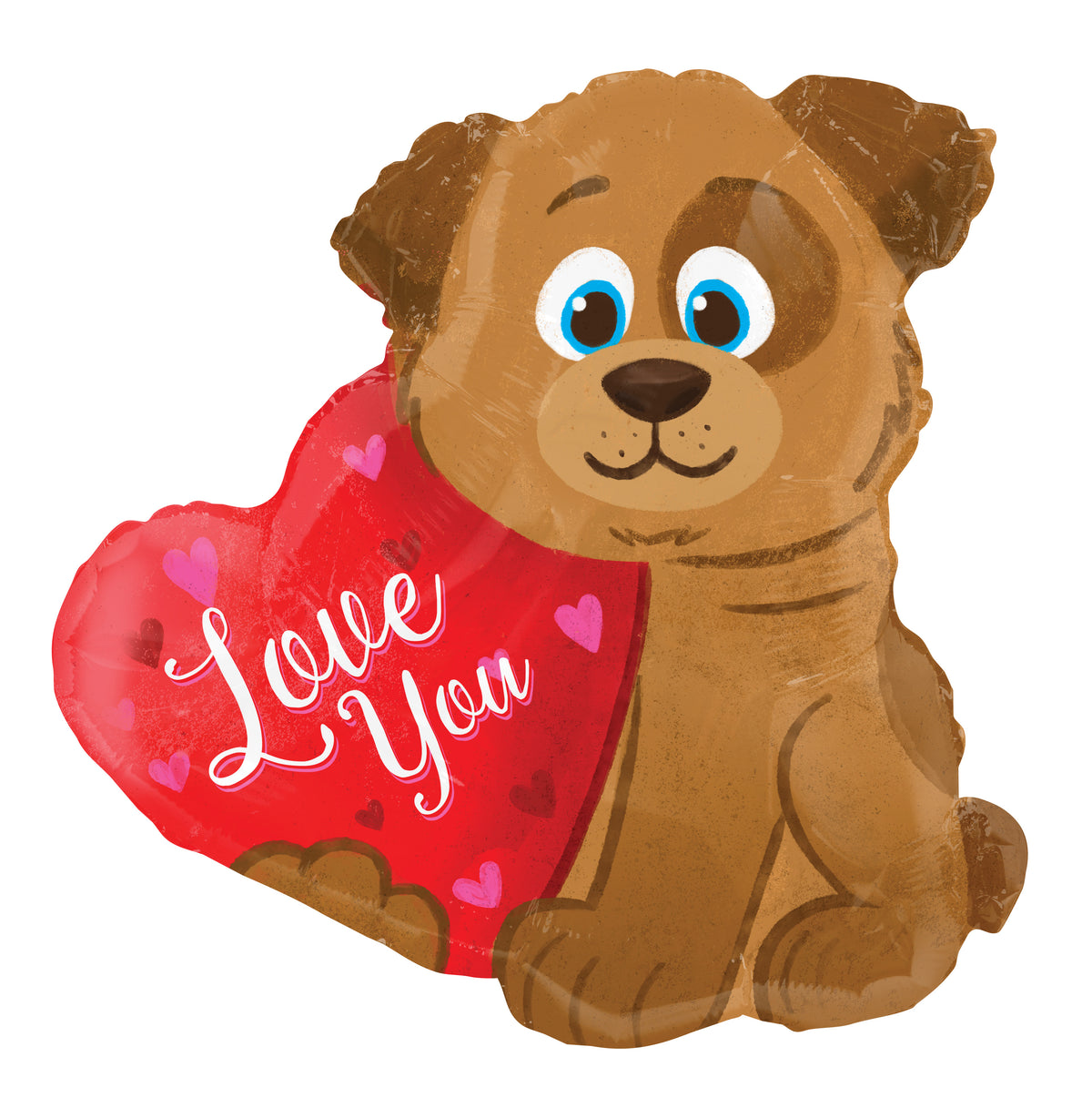 18" I Love You Puppy Heart Helium Foil Balloon (5 PACK) #15731