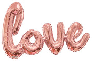 36" LOVE Script Rose Gold Connected Word Phrase AIR FILL #15739
