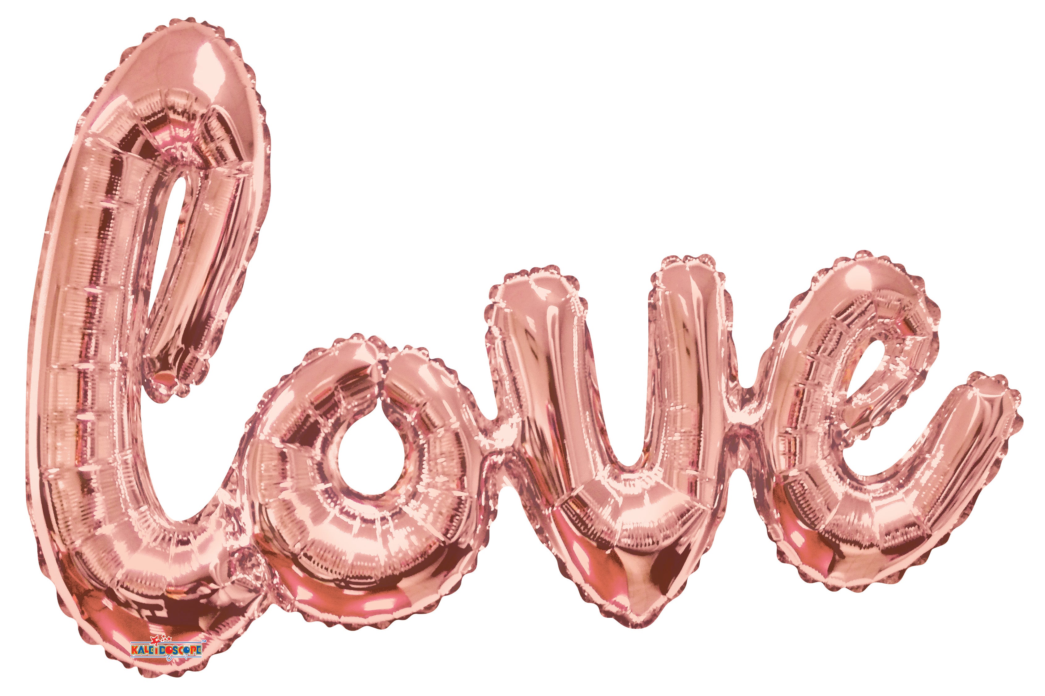 36" LOVE Script Rose Gold Connected Word Phrase AIR FILL #15739