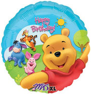 18" Happy Birthday Winnie the Pooh &amp; Friends Helium Foil Balloon 1ct #15749