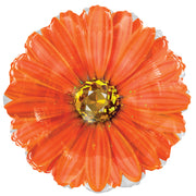 18" Orange Rhinestone Daisy Helium Foil Balloon (5 Pack) #15757 (D)