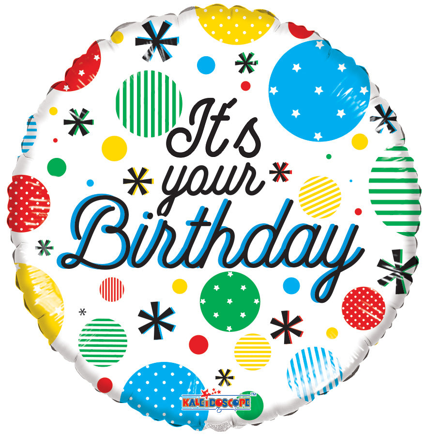 18" It's Your Birthday Helium Foil Balloon (5 Pack) #15813