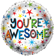 18" You're Awesome Helium Foil Balloons (5 Pack) #15836