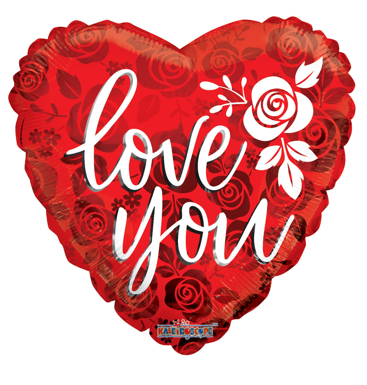 9" Love You Heart Shape Air Fill Only Foil Balloon (5 Pack) #15873-09