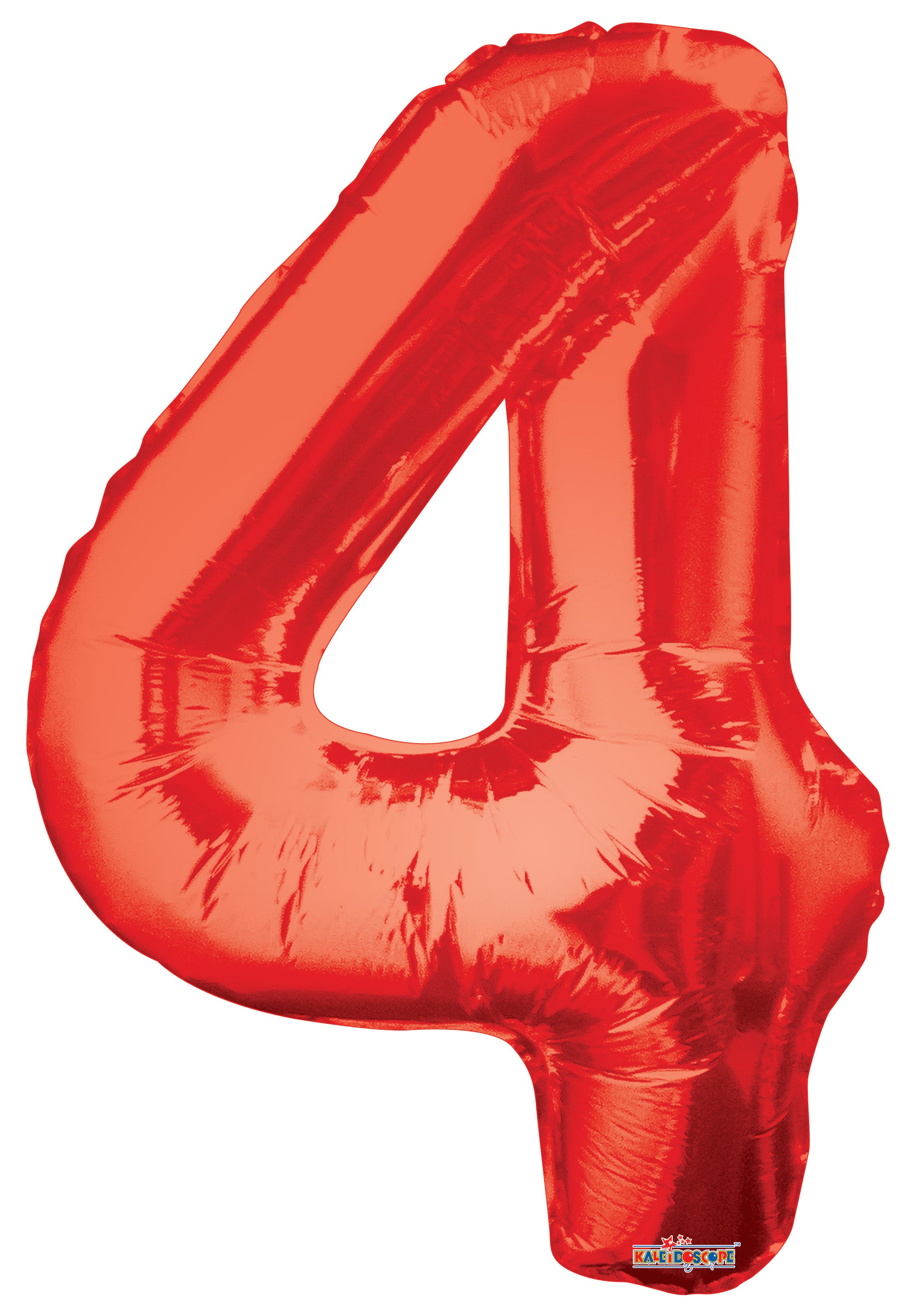 34" Large Red Number 4 Balloon 1ct #15924-34S