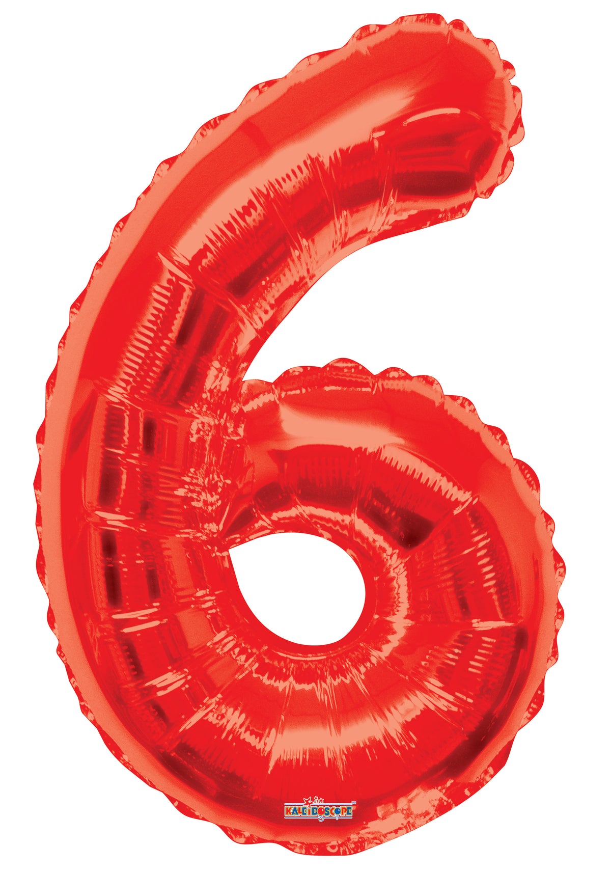 34" Large Red Number 6 Balloon 1ct #15926-34S
