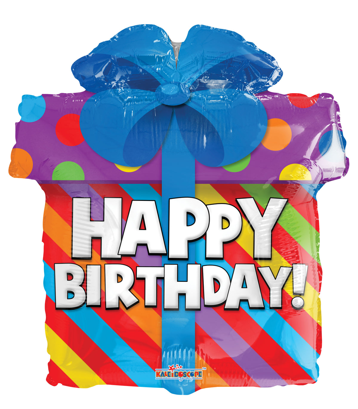 18" Happy Birthday Present Shape Helium Foil Balloon (5 Pack) #15943 (D)