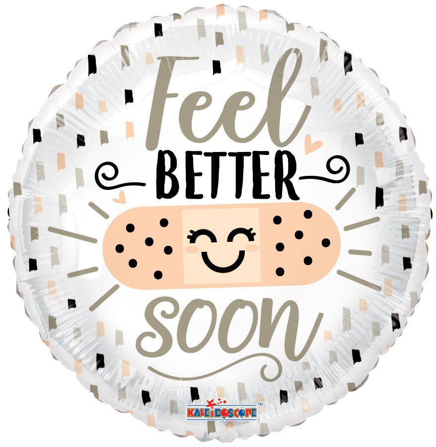 18" Feel Better Soon Bandaid Foil Balloon (5 pack) #16130