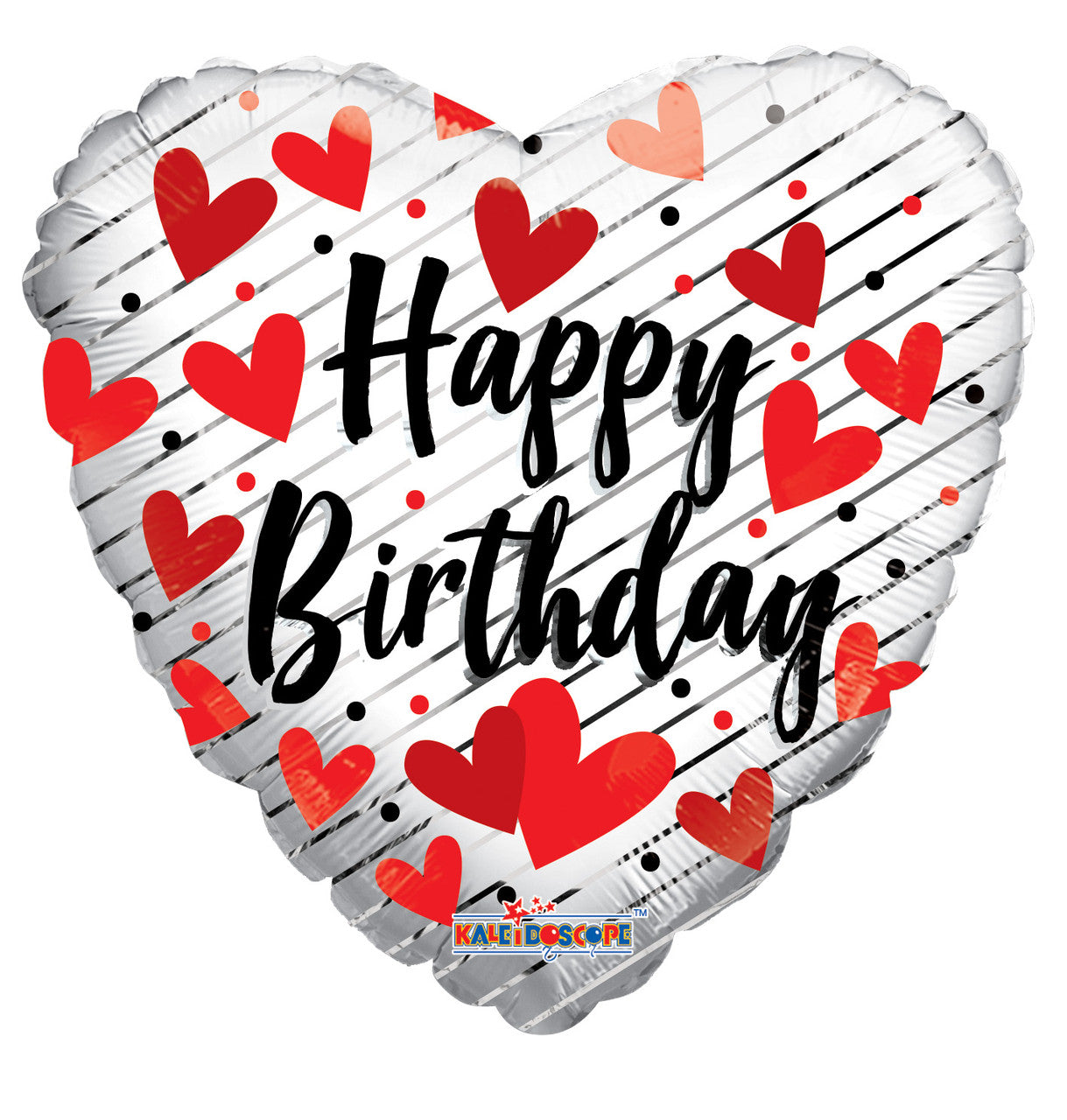 9" Mini  Birthday Heart Shape Air Fill Only Foil Balloon (5 PACK)#16162-09