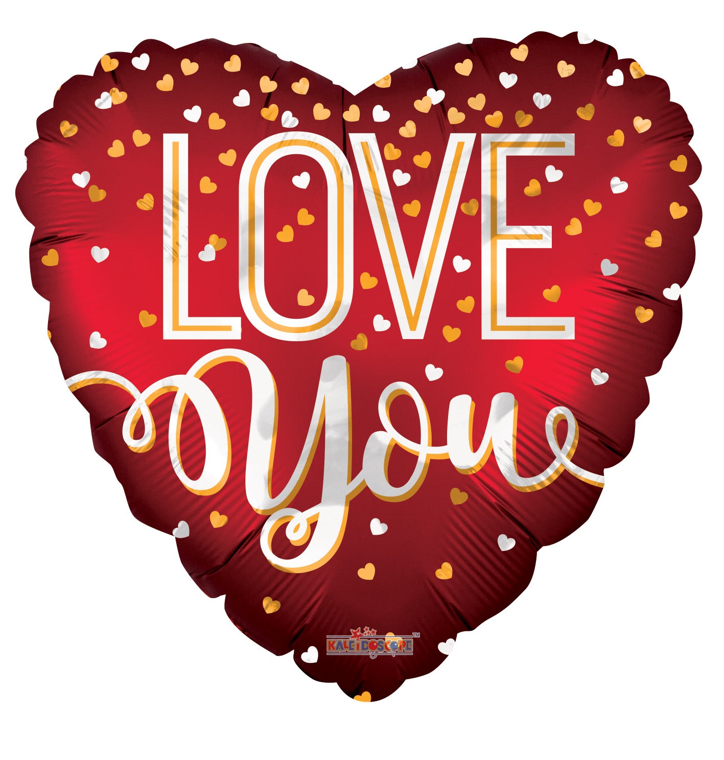 4" Micro Mini Love You Red Hearts Air Fill Only Foil Balloon (5 Pack) #16227-04