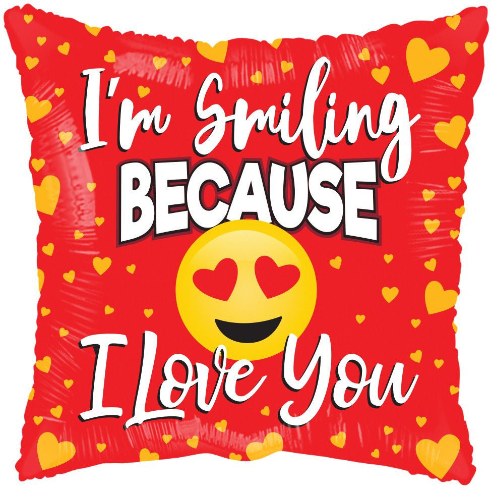 18" Smiling Because I Love You Heart Eye Emoji (5 PACK) #16230-18