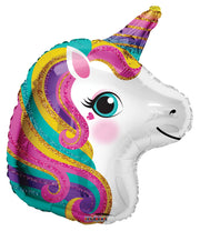18" Colorful Unicorn Shape Helium Foil Balloon #16247