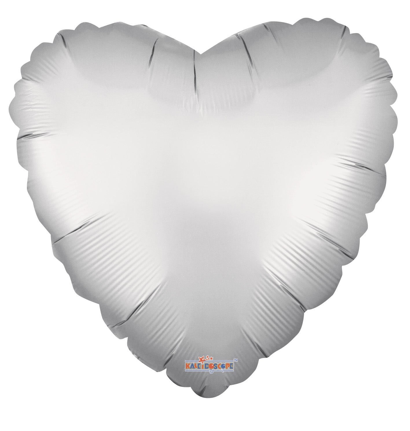 18" Silver Heart Matte Luxe Foil Balloon (5 PACK) #16258-18