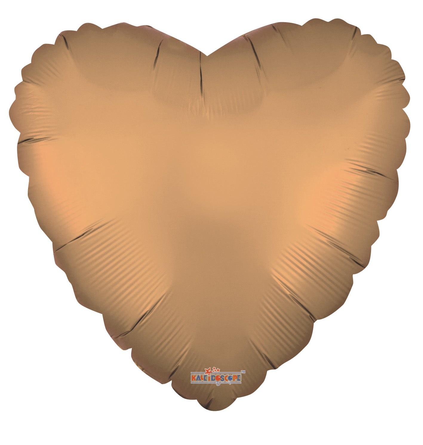 18" Matte Gold Heart Shape Helium Foil Balloon 5 Pack #16260