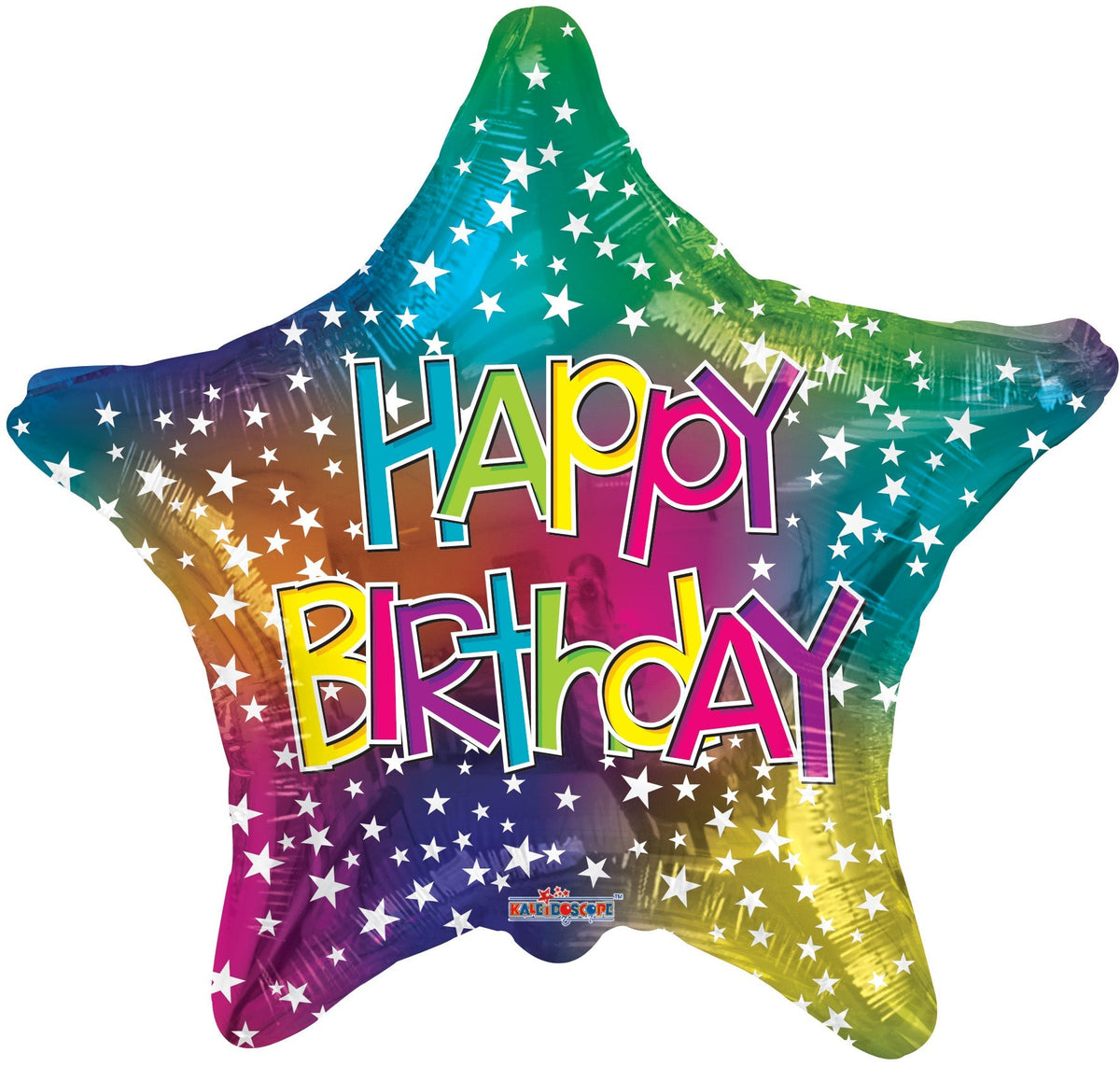 18" Happy Birthday Stars Helium Foil Balloons (5 PACK) #16369