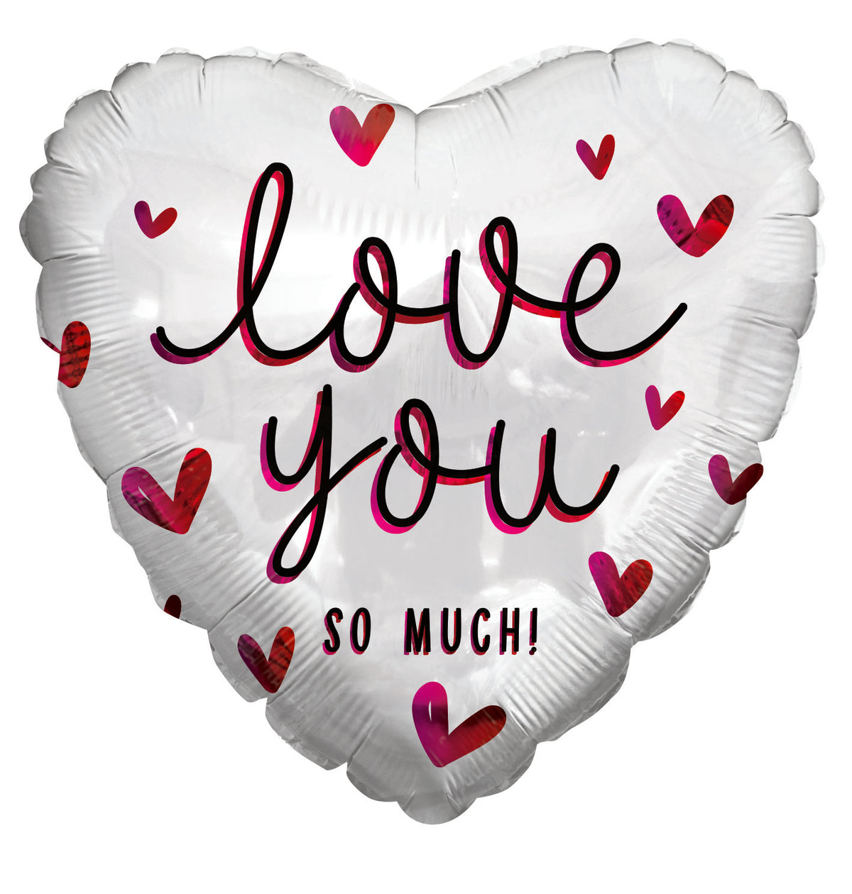 9" Love You So Much Script Air Fill Only Foil Balloon (5 Pack) #16416-09