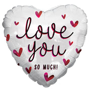 9" Love You So Much Script Air Fill Only Foil Balloon (5 Pack) #16416-09