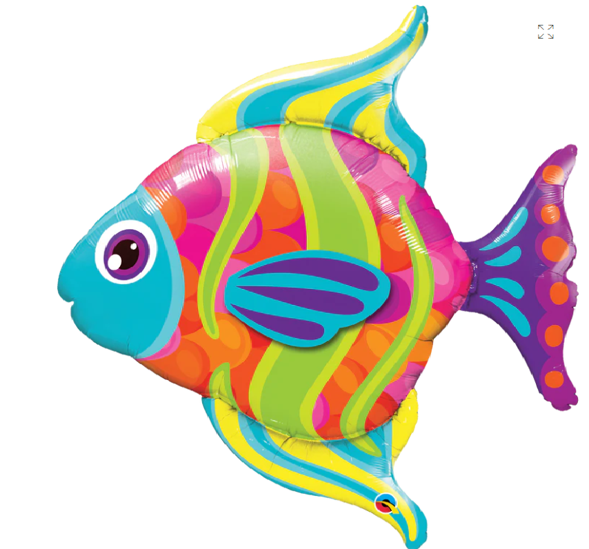 43" Fashionable Fish Shape Helium Foil Balloon #16448